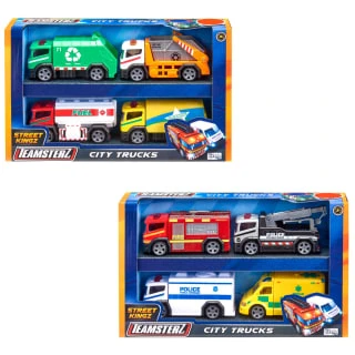 B&M Teamsterz City Trucks 4pk