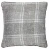 Hampton Check Cushion - Grey