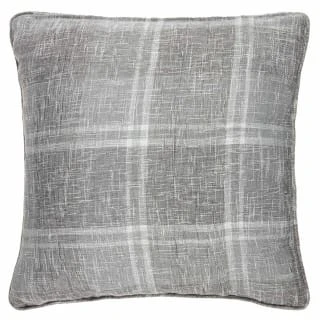 Hampton Check Cushion - Grey