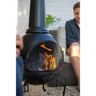 B&M La Hacienda Muricia Steel XL Chimenea 136cm - Image 5