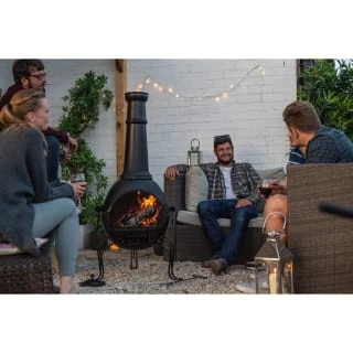 B&M La Hacienda Muricia Steel XL Chimenea 136cm - Image 2