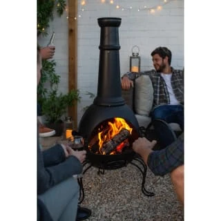 B&M La Hacienda Muricia Steel XL Chimenea 136cm - Image 3