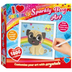 B&M Crystal Framed Art - Pug