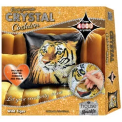B&M Create Your Own Crystal Cushion - Wild Tiger