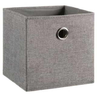 Lokken Linen Storage Cubes 2pk - Grey
