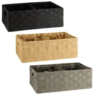 B&M Caen Set Of 3 Paper Rope Baskets - Grey - Image 5