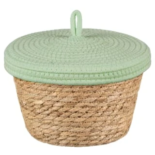 B&M Kendall Basket With Lid - Green