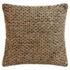 B&M Black & Natural Woven Cushion