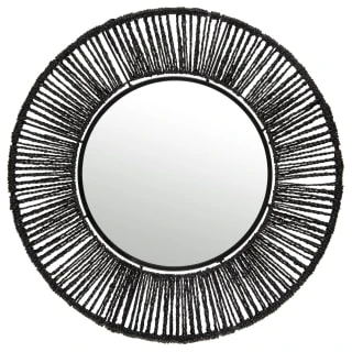 B&M Seagrass Mirror - Black