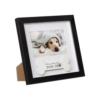 B&M Box Photo Frame - Home Is Where The Dog Is