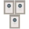 Simply Everyday 4 X 6" Block Frames 3pk - Grey