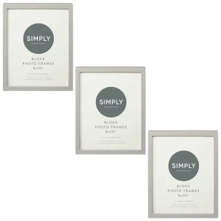 Simply Everyday 8 X 10" Block Frames 3pk - Grey