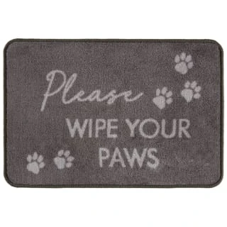 B&M Super Soft Pet Doormat - Grey