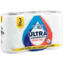 B&M Fresh Force Ultra Absorbency Jumbo Kitchen Towel 3pk